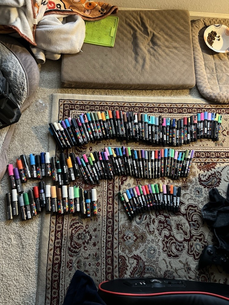 Lot Of Posca Markers 145 In Total