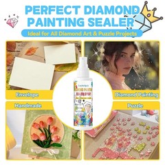 Diamond Art Sealer Spray, Fast-Drying Diamond Painting Sealer for Resin Diamonds