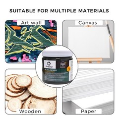 Clear Gesso 16.9oz / 500ml, Gesso Primer for Acrylic Painting