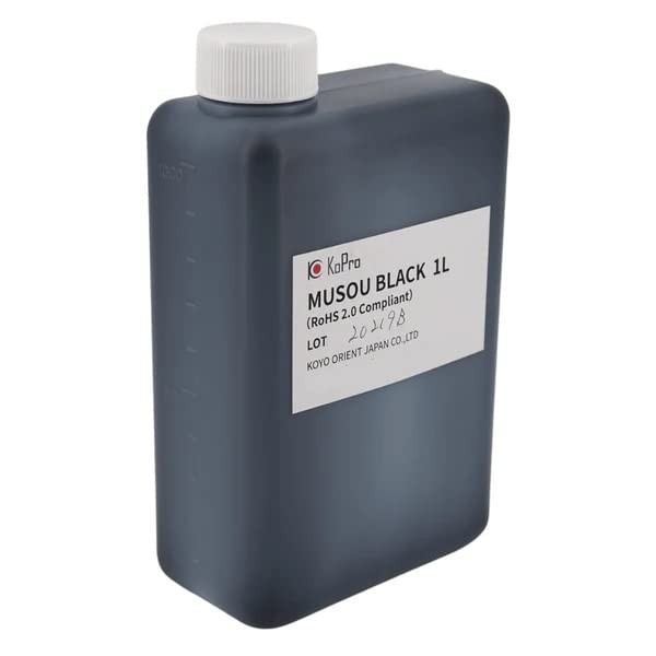 MUSOU BLACK PAINT Acrylic Paint 1L Bottle spray plastic models art bursh doll