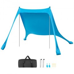 Beach Tent Sun Shelter, UPF50+ Sun Protection, 6.6 ft Tall, 7.5×7.5 ft, Easy…