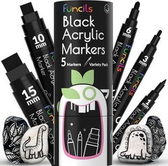 Black Acrylic Pen for Wood & Fabric – Water Resistant