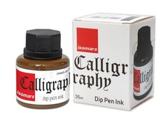 Brown Calligraphy Ink 35ml for Dip Pens G Nib Flex Nib Parallel Pen