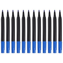 Chalk Board Marker Pens, 12 Pcs Liquid Chalk Markers Erasable, Dark Blue