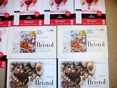 Lot Strathmore Bristol Paper: 11″x14″ Vellum, 11″x17″ Smooth, 11″x17″ Vellum 500
