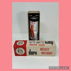 Vtg Acrylic Paint Mars Black 5 FL. OZ. Duro Artist Materials USA w/Original Box