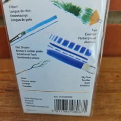 2 Packs of 5 Daler Rowney Gold Taklon Synthetic Brushes, New, Various Sizes
