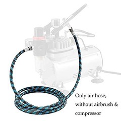 SAGUD Airbrush Hose 10 Foot Nylon Braided Air Hose with 1/8” Size On Both End…