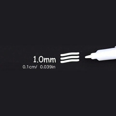 3Pcs White Paint Markers Permanent Waterproof Quick Dry Bold Pens Multi Surface