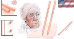 Artist-Quality Skin Tone Water Soluble Pencils – Set of 2 for Creative Drawing