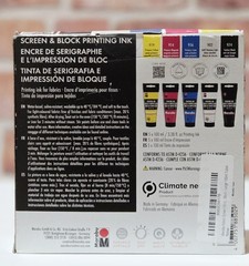 Marabu Screen & Block Printing Ink Set – 5 Colors x 100ml – Fabric & Textile Ink