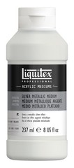 Liquitex Metallic Silver Paint Medium 1 Count Acrylic Color Luster Additive