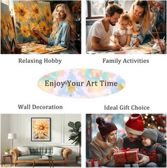 Natuyalo Peacock Paint by Numbers Kit for Adults – 16×20 inches, ART-02
