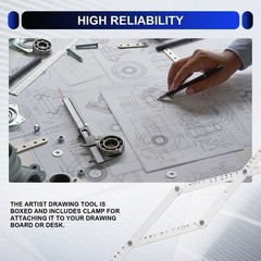 Scale Excellent Folding Ruler Artist Pantograph Rluers Draw Enlarger6414