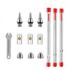 0.2/0.3/0.5mm Airbrush Nozzle Needle Set for Airbrushes Spray Gun Replacement