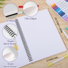 A4 Marker Paper Pad 50 Sheets, 8.3×11.7 Inch Bleedproof Art Sketch Purple