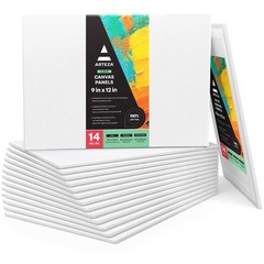 ARTEZA Canvas Boards for Painting, 9 x 12 Inches, Pack of Office Product