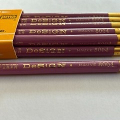 Vintage Eberhard Faber Design 3H Lot Pack Of 12 Colored Pencils Mauve 8004 NOS
