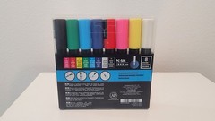 POSCA Paint Markers, Medium Point Marker Tips, PC-5M, Assorted Ink, 8 Count NEW