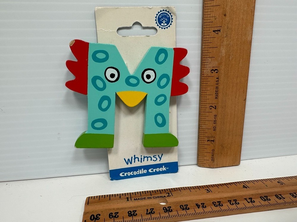 Tatiri Whimsy Children’s Wooden Alphabet Letter “M” Scrapbooking Initial Vintage