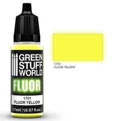 Green Stuff World Fluorescent Yellow Acrylic Paint for Models and Miniatures 170