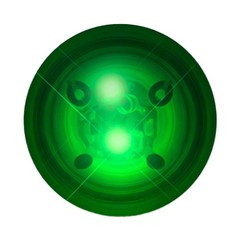 LED Impact Activated Bouncy Ball Green -1.8 Inches in Diameter