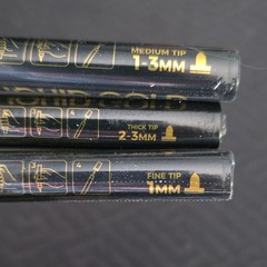 Zoet Liquid Gold Permanent Liquid Mirror Marker 3PC Gold Mirror Finish