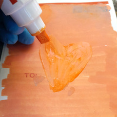 MODIFIED Orange Uni Paint Marker PX-30 Broad Chisel Tip 8mm Graffiti Supplies