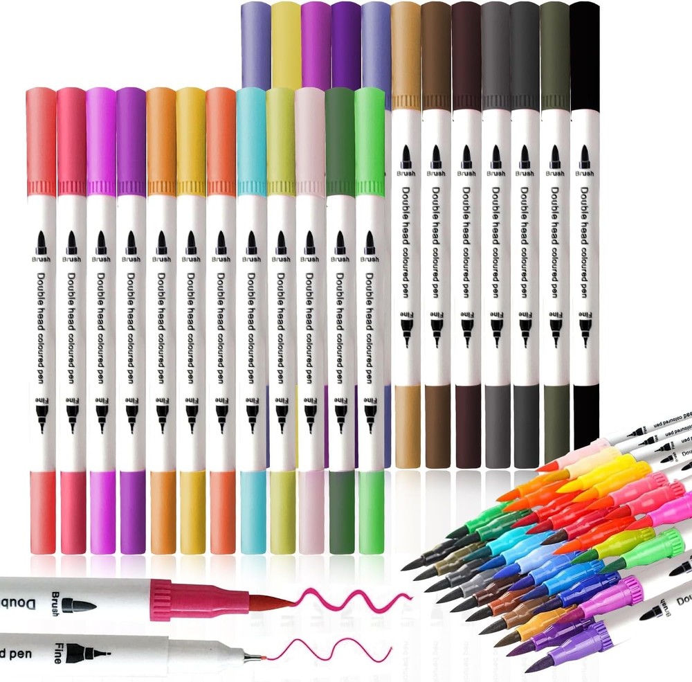 Art Brush Markers Pens for Adult Coloring Books, School Supplies for Teens, 2…