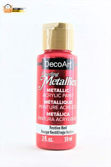 Dazzling Metallics Acrylic Paint 2Oz-Festive Red