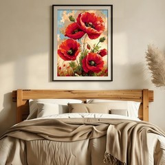 Abstract Painting By Numbers Kit Embroidery Cross Stitch Wall Art DIY