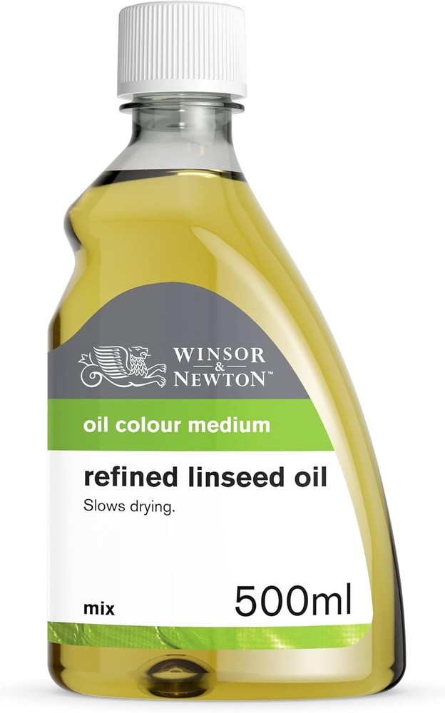 Winsor Newton Refined Linseed Oil 500ml Paint Medium