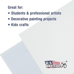 US Art Supply 4 X 5 inch Professional Artist Quality Acid Free Canvas Panel