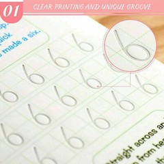 Magic English Practice Copybook for Kids Reusable Calligraphy Number Handwriting