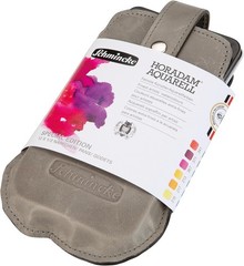 Schmincke Horadam Aquarell Watercolour Set of 12 Half Pans with Leather Pouch