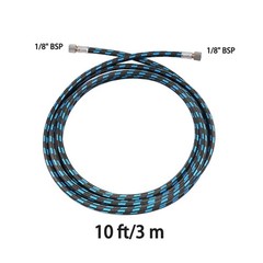 SAGUD Airbrush Hose 10 Foot Nylon Braided Air Hose with 1/8” Size On Both End…