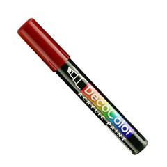 1 PCS Marvy Deco Color Chisel Tip Paint Marker English Red Model 315C28