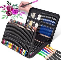 Drawing Kit,98PCS Drawing & Art Supplies Kit-Include Graphite Sketch Pencils,…