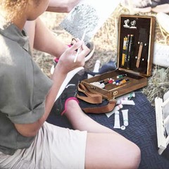 “Writers Messenger Wood Box Multifunctional Wooden Handmade Crossbody Postman ..