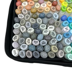 Ohuhu Marker Pen Set 287 Colors Dual Tip Broad & Fine Alcohol-Based Honolulu B