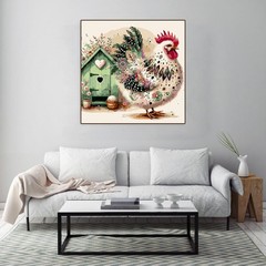 Chicken Paint by Numbers Kit for Adults Beginner,Adult Paint by Number Kits