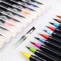 Watercolor Brush Pens Set – Premium Soft Flexible Dual Tips Coloring Brush Pen