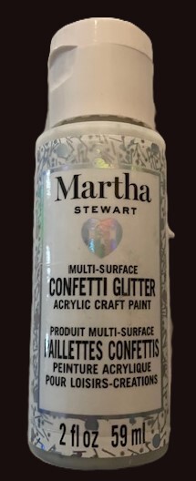 Martha Stewart Multi-Surface Confetti Glitter Acrylic Paint (Disco Ball) 2 fl oz