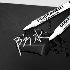6 Pack Acrylic White Paint Pens White Permanent Marker with Extra Fine Point