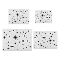 Star Painting Stencils, 4 Pack Paint Stencils Reusable Painting Template Stencil