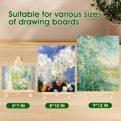 TABLETOP EASEL for Kids Painting Canvases Art Crafts Tripod 9″ 26 Pack AROIC