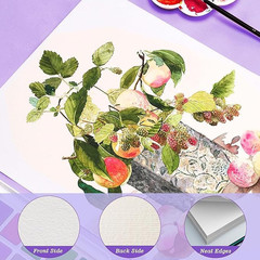 82 Sheets Watercolor Paper, 230 GSM Cotton Cold Press, 5X7 Inch Thick Off-White
