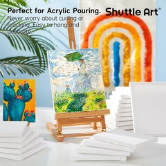 Canvas for Painting, 20-Piece Multi-Pack 5×7 & 8×10 Inch Stretched Canvas, 10…