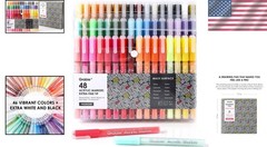 Versatile 48-Color Acrylic Paint Pens – Perfect for All Surfaces and Age Groups