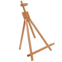 U.S. Art Supply 31″ High Wood Studio Tabletop Easel – 1-Pack, Natural